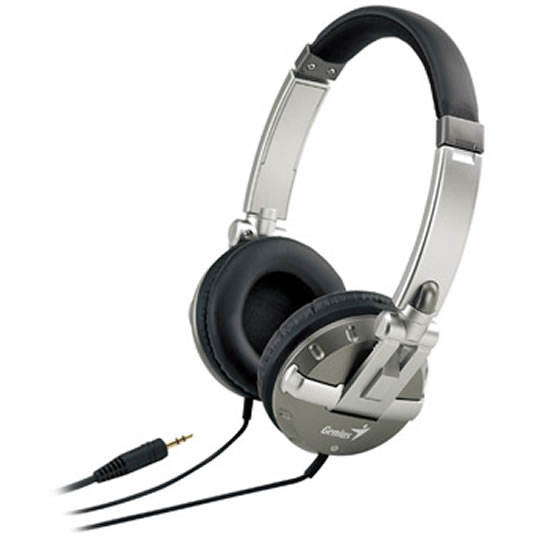 Genius GHP-04 Headphones, Black/Silver, Stereo : image 1