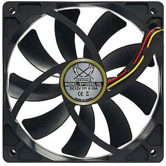 120mm Scythe Kaze Jyuni 1200RPM Slip Stream Fan, SY1225SL12M : image 1