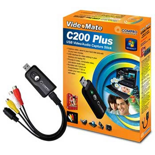 Compro VideoMate C200+ USB2 Analogue A/V Capture Stick : image 1