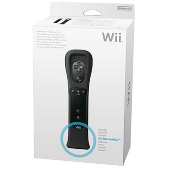 Nintendo Wii Remote, Black, inc built-in Wii motion plus for Nintendo Wii : image 1