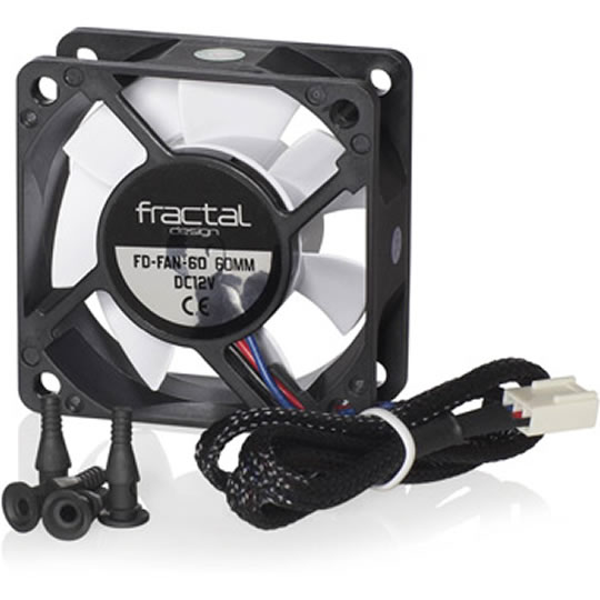 Fractal Design 60mm 3000 RPM Silent Series Cooling Fan inc Rubber Fan Mounts : image 1