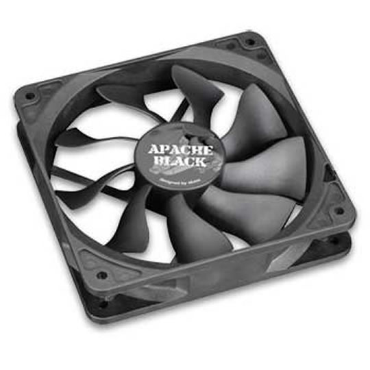 Akasa Apache Black Ultra Silent AK-FN058 Fan 120mm HDB bearing 4 Pin PWM : image 1