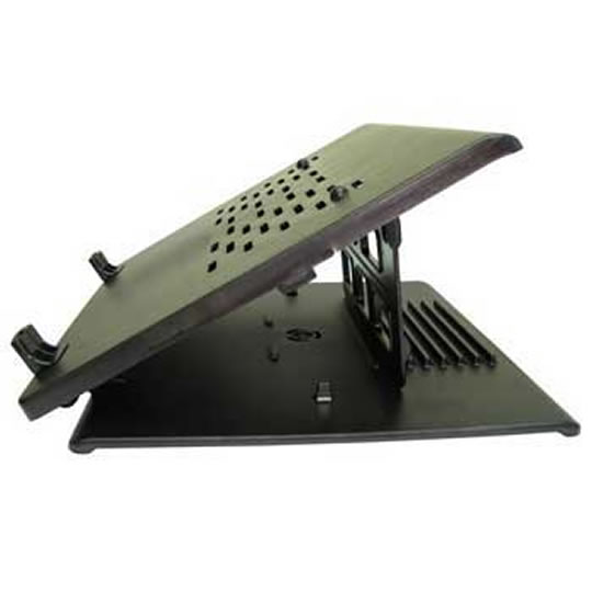 Newlink Folding Swivel Laptop Cooler, upto 17" Laptops, 70mm 1600rpm Quiet Fan : image 1