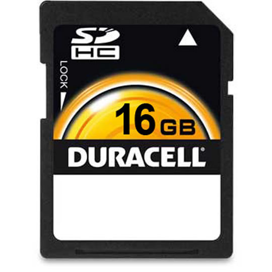 Duracell High Capacity 16GB Class 4 SD Memory Card : image 1