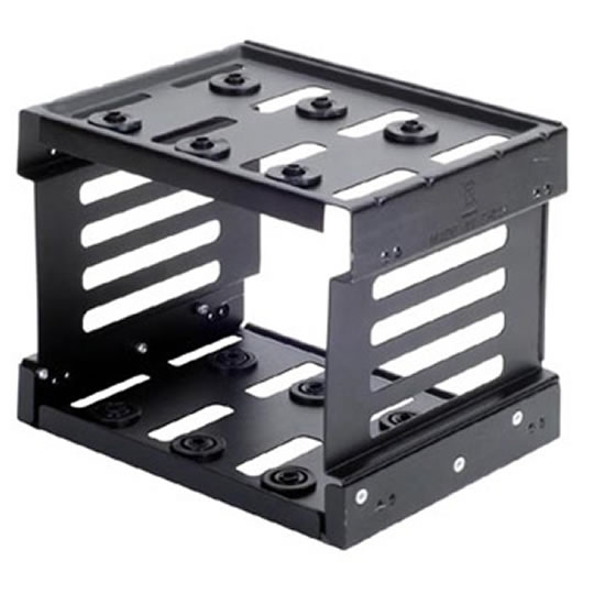 Silverstone SST-CFP53B, Install up to three 3.5” HDDs in 3x 5.25" bays, for Raven series, black : image 1