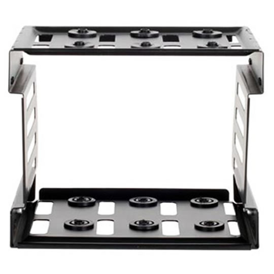 Silverstone SST-CFP53B, Install up to three 3.5” HDDs in 3x 5.25" bays, for Raven series, black : image 2