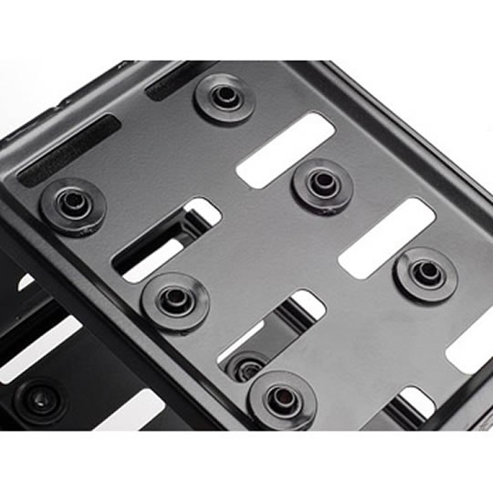 Silverstone SST-CFP53B, Install up to three 3.5” HDDs in 3x 5.25" bays, for Raven series, black : image 3