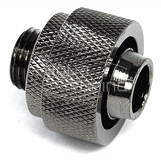 Phobya 62151 19/13mm screw-on fitting straight G1/4' black nickel plated : image 1