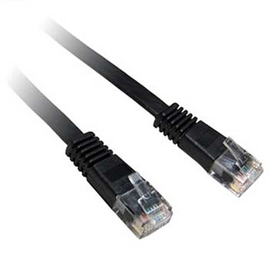 Xclio CAT5e 2M Snagless Moulded Gigabit Ethernet Cable RJ45 Black : image 1