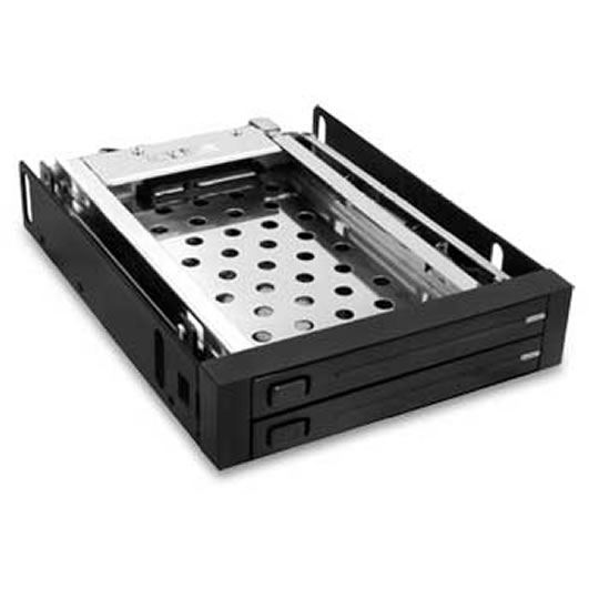 Icy Box IB-2226StS SATA Mobile Rack for 2x2.5" SATA HDD to 2xSATA Host in 1x3.5" Bay : image 1