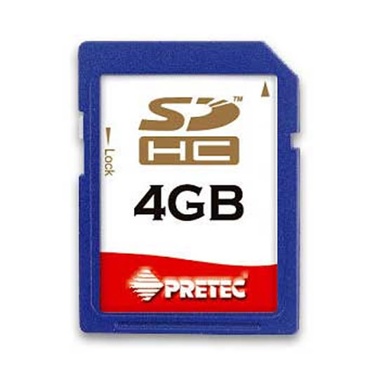4GB Pretec Secure Digital High Capacity (SDHC) *last few units left in stock : image 1