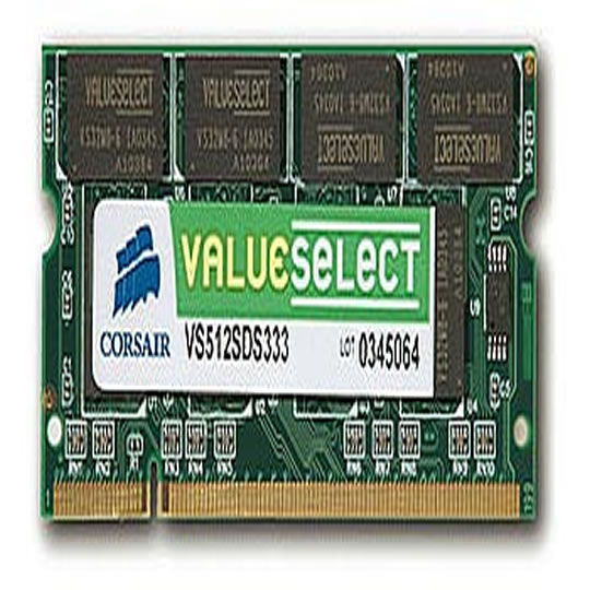 Corsair Memory Value Select 512MB DDR SO-DIMM Unbuffered Single Channel Desktop : image 1