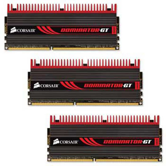 Corsair Memory Dominator GT 6GB DDR3 1866 Mhz CAS 9 DHX XMP Fan Triple Channel Desktop : image 1