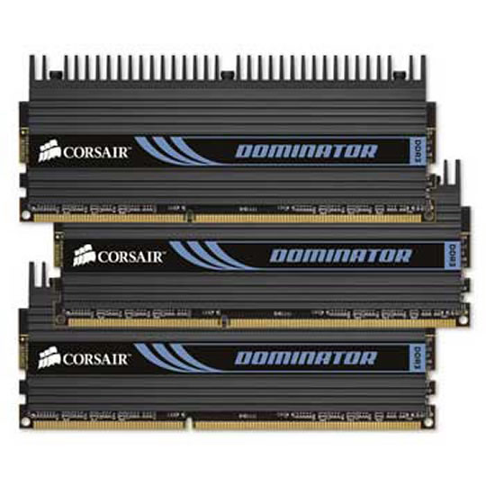 Corsair Memory Dominator 6GB DDR3 1600 Mhz CAS 8 DHX XMP Triple Channel Desktop : image 1