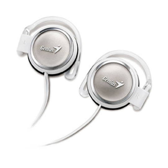 Genius GHB-03B, Silver, Clip-on Stereo Headphones : image 1