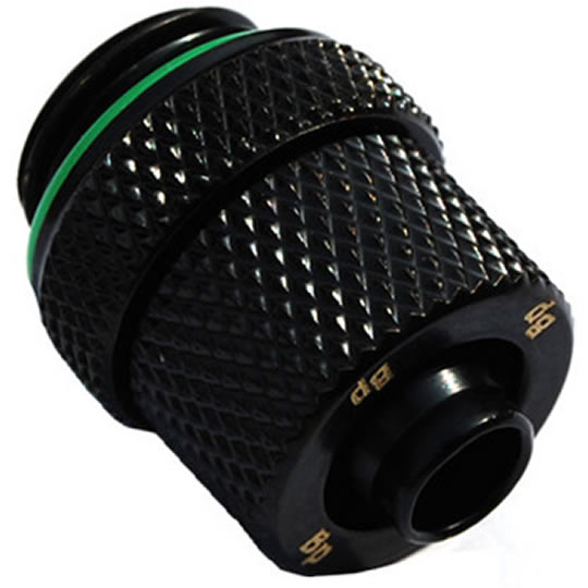 Bitspower BP-MBCPF-CC1 1/4" BSPP - 1/4" ID - 3/8" OD - 10/8mm II Compression - Matte Black : image 1