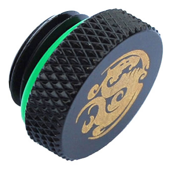 Bitspower BP-MBWP-C06 1/4" BSPP Blank Fitting - Matte Black : image 1