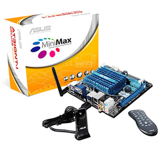 ASUS AT3IONT-I DELUXE NVIDIA ION Integrated Intel Atom N330 CPU (1.6GHz) Motherboard : image 1