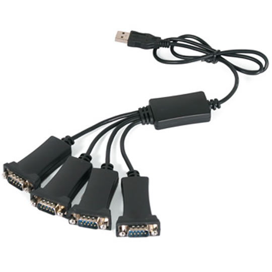 Newlink Single USB to 4 x Serial D9 Connectors (Convert one USB to 4 Serials) : image 1