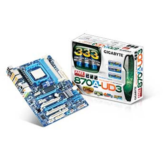 Gigabyte GA-870A-UD3 AMD 870 AM3 Motherboard : image 1