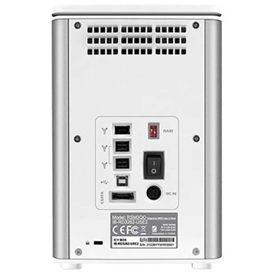 Icy Box IB-RD3262-USE2 2 Bay RAID system for 3.5" SATA HDD with USB 2.0/eSATA/Firewire A/B host : image 2