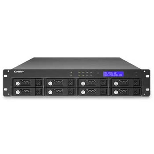 Qnap TS-859U-RP, 8 Bay, 2U (Rack), RAID 0/1/5/6/5+Spare NAS inc Intel Core2Duo 1.6GHz, 1GBe DDRII Mm : image 1