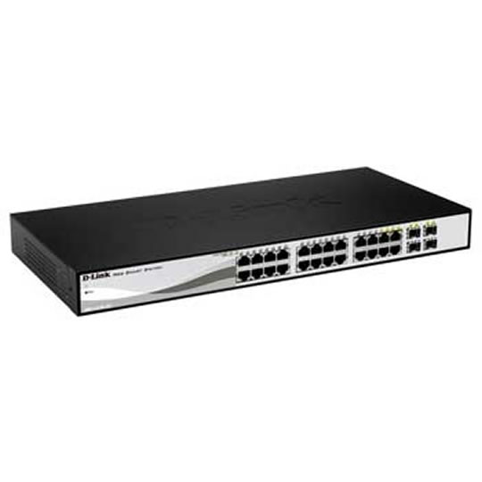 D-Link 24 Port Gigabit Smart Switch with 4x SFP from D-Link DGS-1210-24 : image 1