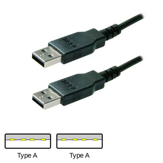 1.8m USB 2.0 Cable, A Male - A Male Certified, C52 : image 1