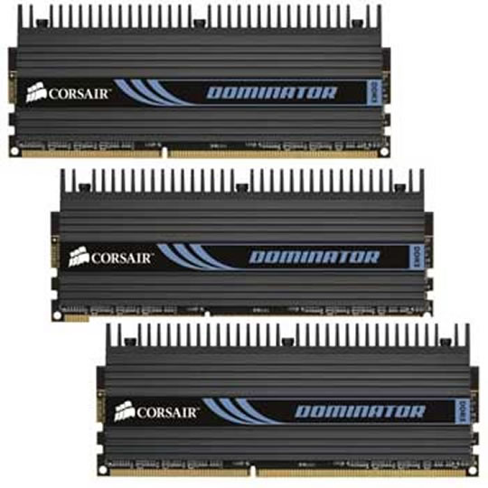 Corsair Memory Dominator 12GB DDR3 1600 Mhz CAS 9 DHX XMP Fan Triple Channel Desktop : image 1