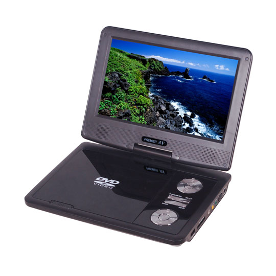Premier AV SB-D807 7inch Multiregion Swivel Portable DVD player with USB, Card slot : image 2