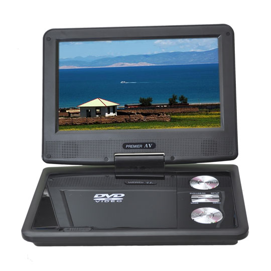 9 inch Multiregion Swivel Portable DVD player, Premier AV SB-D9020, USB Card slot : image 3