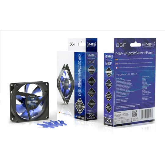 Noiseblocker 80mm NB-BlacksilentFan XC1 (80x80x20mm) : image 2