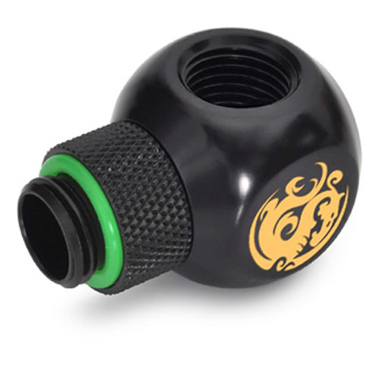 Bitspower BP-MBTR-C G1/4" Matt Black T-Rotary G1/4" X2 Extender : image 3