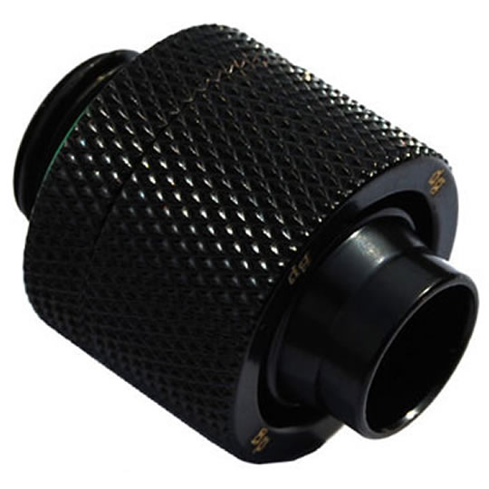 Bitspower BP-MBCPF-CC5 G1/4" Matt Black Compression Fitting CC5 For ID 1/2" OD3/4" Tube : image 2