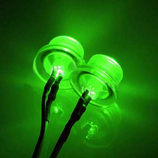 Phobya 83063 Twin 5mm ultra-bright Green LEDs : image 1