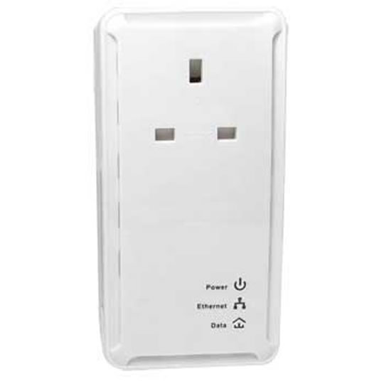 Newlink NL-HP85PT 85Mbit Powerline inc Pass through Mains Plug Adaptor - single Pack : image 1