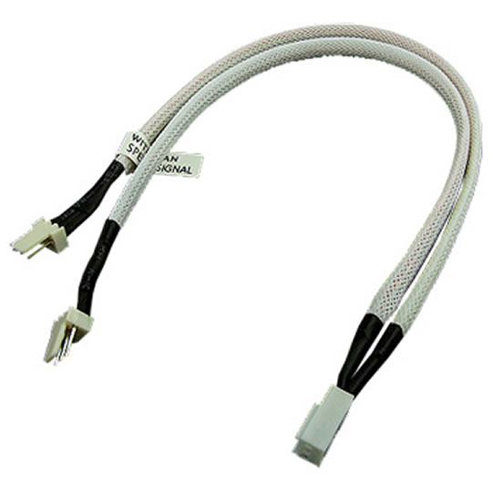 Phobya Y-Cable 3Pin Molex to 2x 3Pin Molex 30cm - UV white : image 1