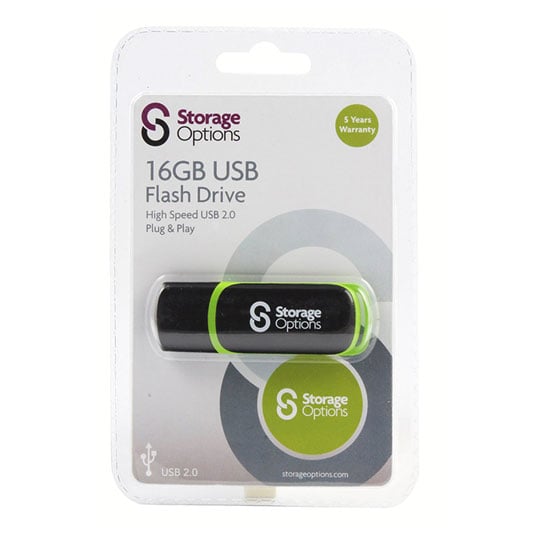 Storage Options 8GB USB 2.0 Flash Memory Stick : image 1