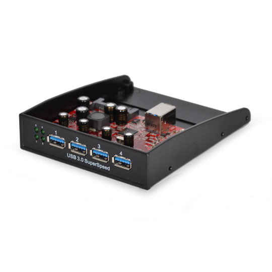Lycom UB-116F USB 3.0 4 Port HUB in 3.5" Front Bay : image 1