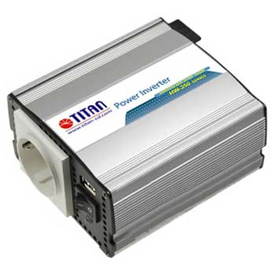 Titan 350W Car Power Inverter HW-350E6/UK 12V with USB port : image 1