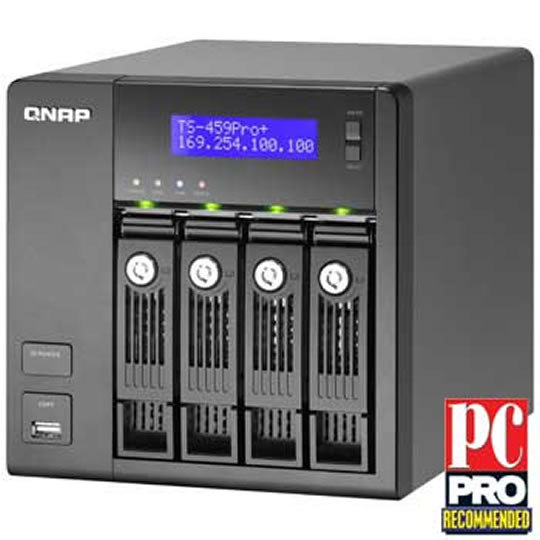 Qnap TS-459 Pro+ 4x Bay NAS with 1.8Ghz CPU,1GB DDR2, 6xGBit Lan, 5xUSB, 2xeSATA : image 1