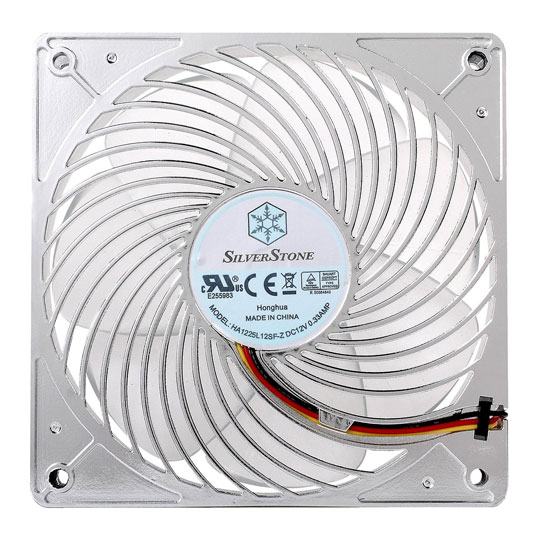 SilverStone AP121 120mm Air Penetrator Fan Silver Silent : image 2