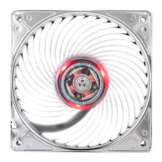 Silverstone Air Penetrator120mm Red LED, 1500rpm Fluid Dynamic Bearing Case Fan : image 3