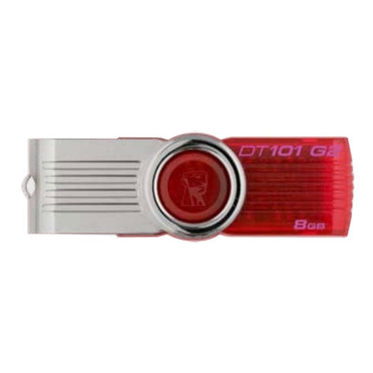 Kingston 8GB USB 2 DataTraveller 101 G2 Red Pendrive : image 1