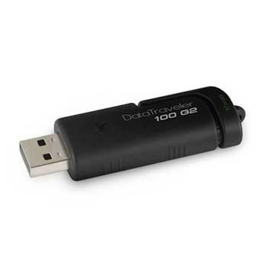 Kingston DT100G2/4GB Hi-speed USB Black Capless Push/Pull design : image 1