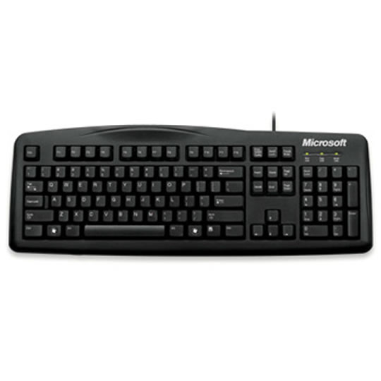 Microsoft Wired Keyboard 200, Black, Multimedia USB : image 1
