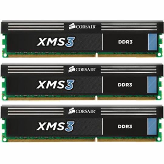Corsair Memory XMS3 12GB DDR3 2000 Mhz CAS 9 Triple Channel Desktop : image 1