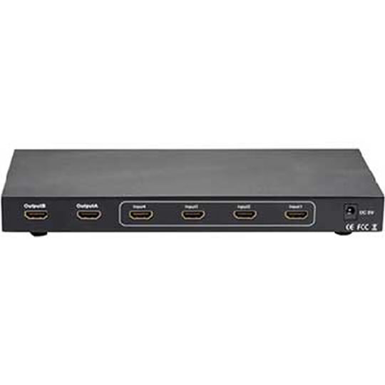 HDMI 4x2 Matrix Switch Splitter- 4 Sources to 2 Displays : image 2