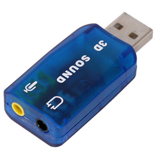 Xclio External USB2 Sound Card USB2.0 5.1Ch Adaptor (USB Stick) PC/MAC : image 1