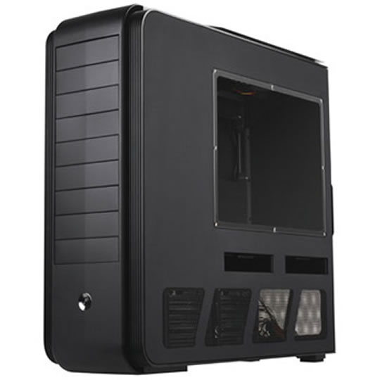 Silverstone Temjin TJ11B-W Full Tower Extended E-ATX Aluminum, Black with Side Window w/o PSU : image 1